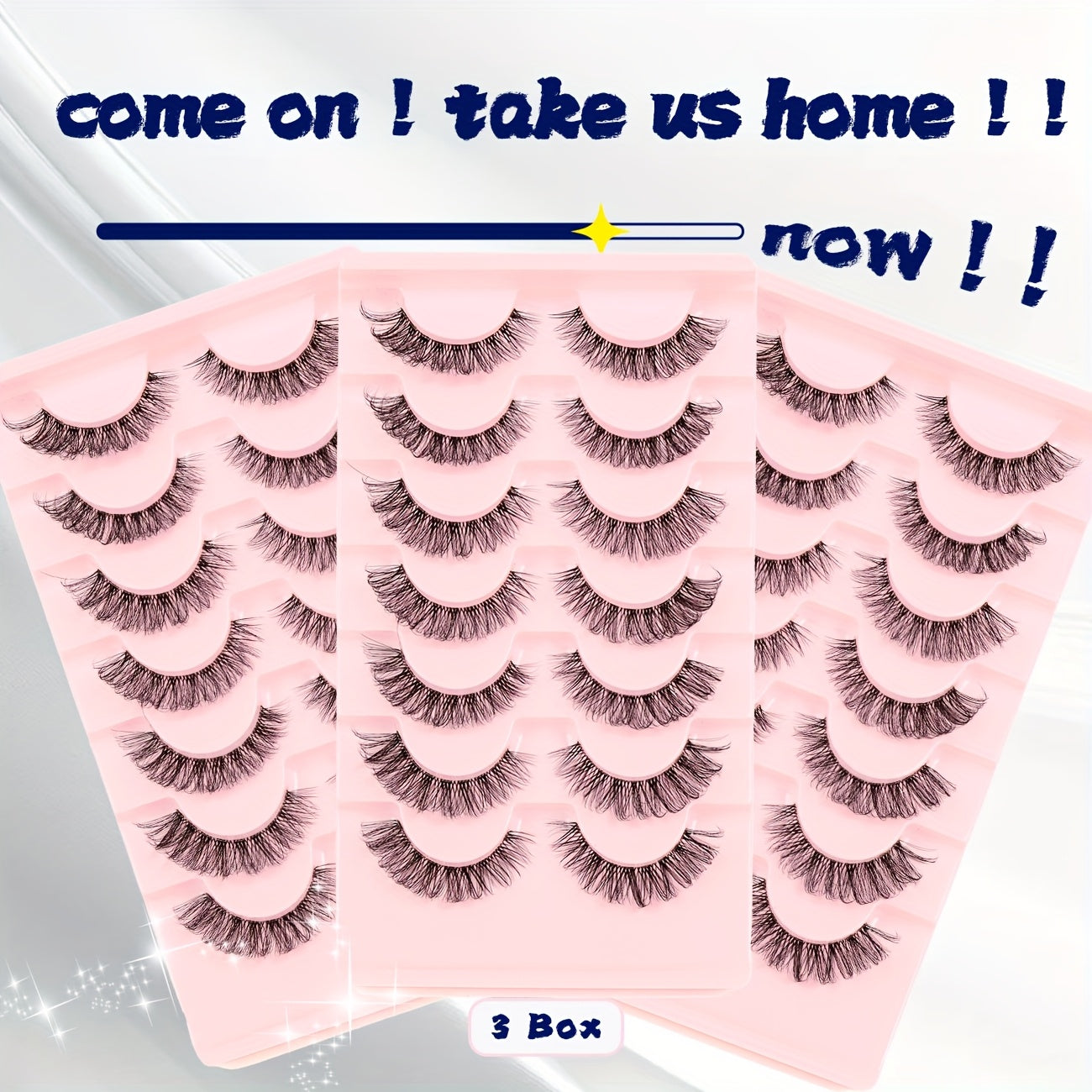 3 Boxes, 21 Pairs Of False Eyelashes, Natural, Slender, Curly, 3D, Delicate, Novice, Transparent Stem, Very Real, Suitable for Daily Use, Dating, Party, Makeup Eye Eyelashes